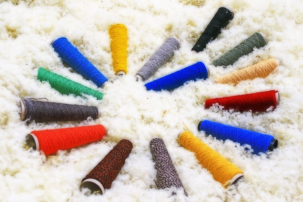 Rocche di lana a colori